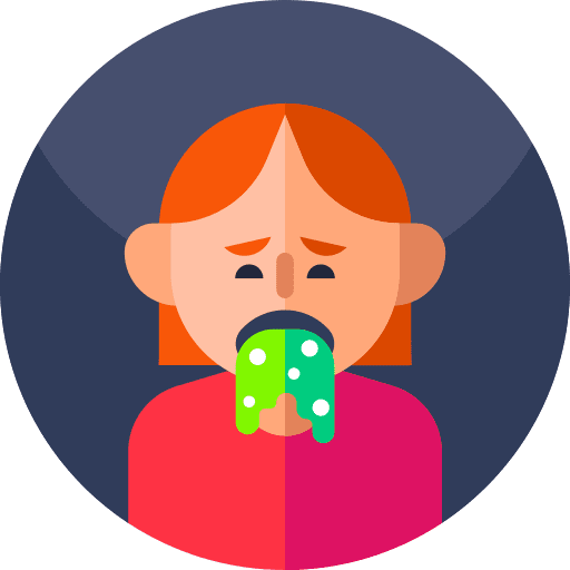 Vomit sickness sick woman icon