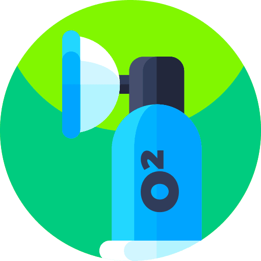 Oxygen oxygen mask coronavirus gas icon
