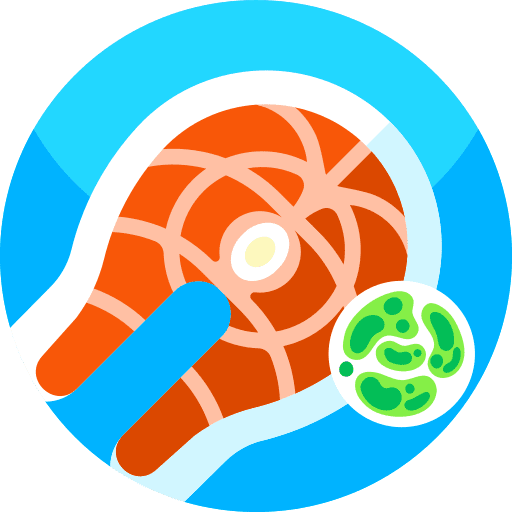 Virus bacteria food virus icon