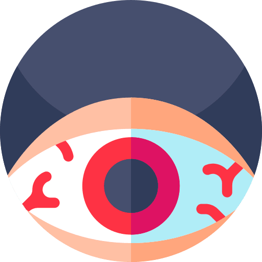 Conjunctivitis inflammation healthcare and medical coronavirus icon
