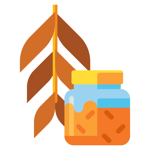 Dry leaf plant jar herbal icon