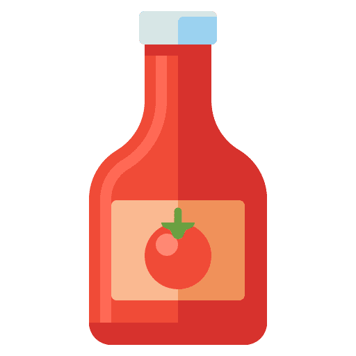 Ketchup tomato food and restaurant shopping store icon