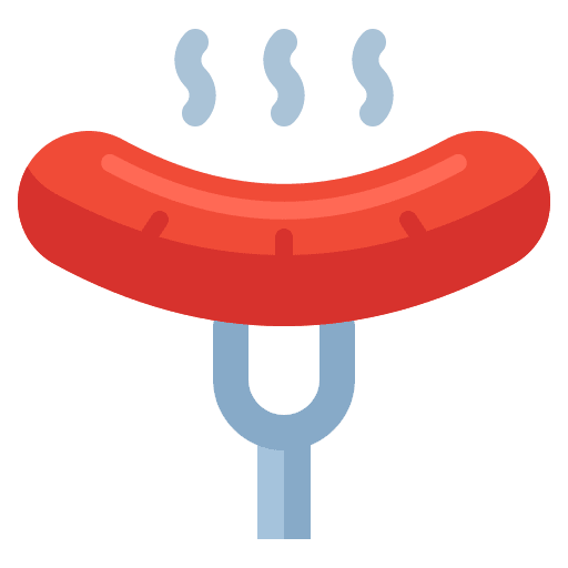 Sausage sausage barbecue bbq icon