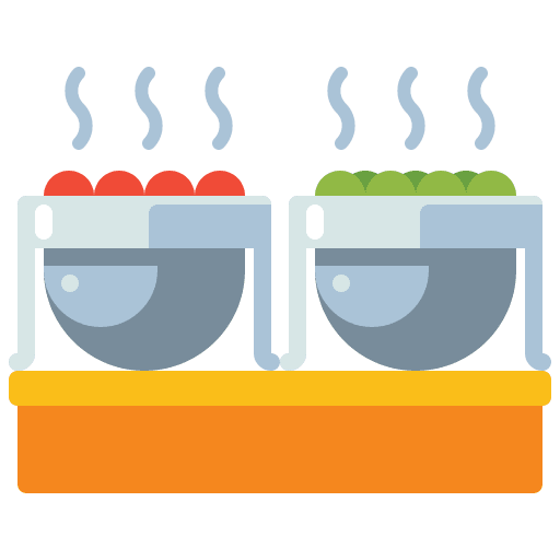 Buffet events food and restaurant pot icon