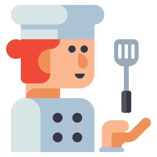 Chef person woman people icon