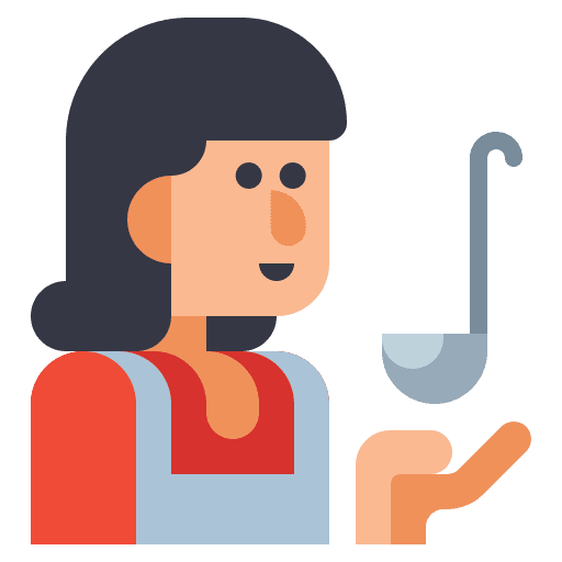 Cook people cooker female icon