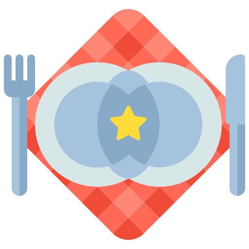 Fusion dinner fusion food icon