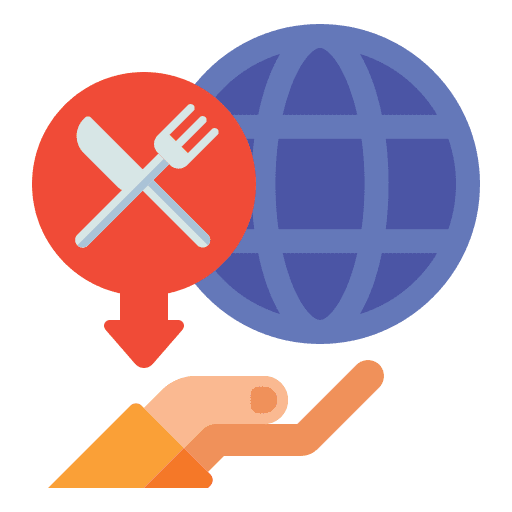 Import world export earth grid icon