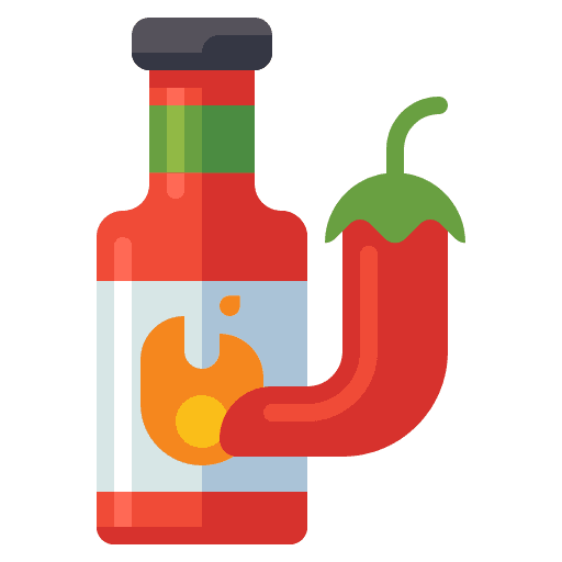 Hot sauce chili sauce sauces tabasco icon