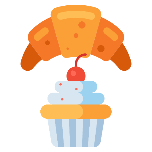 Pastry baking bakery food and restaurant icon