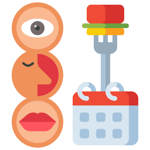 Tasting sight eat taste icon