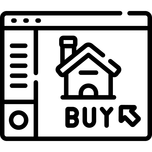 Real estate house real estate announcement icon