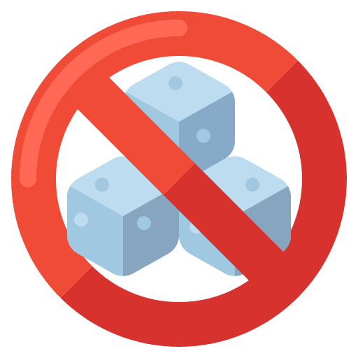 Sugar free organic diet sugar icon