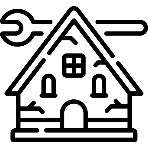 Home repair real estate house tool icon