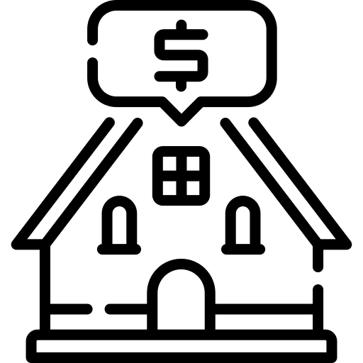 House money investment home icon
