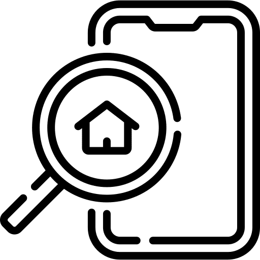 Real estate secure housing internet of things smart home icon