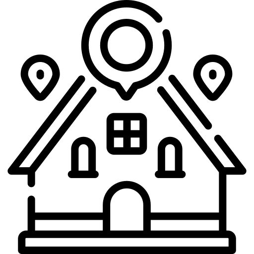 House location pin house placeholder icon