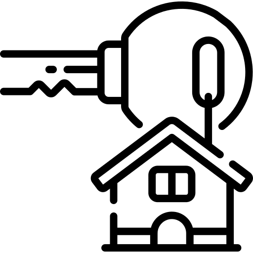 Real estate property buildings home icon