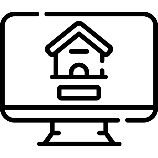 Real estate real estate advert house icon