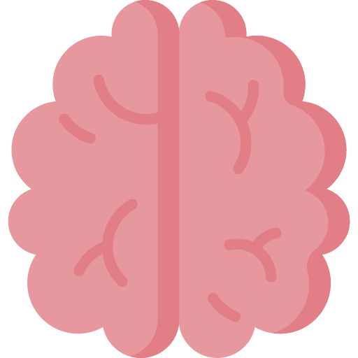 Brain healthcare and medical organ people icon