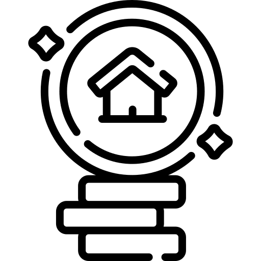 Cash money cash real estate icon