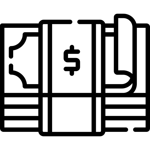 Cash payment cash business and finance icon