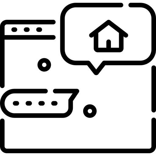 Chat communications review conversation icon