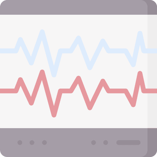 Electrocardiogram cardiogram electrocardiogram healthcare and medical icon