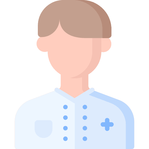 Nurse medical assistance healthcare and medical professions and jobs icon