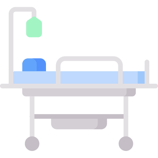 Stretcher medical stretcher emergency hospital bed icon