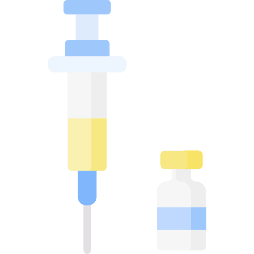 Vaccine bottle healthcare and medical vaccine icon