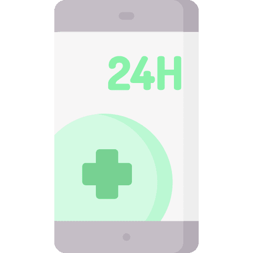 Emergency call healthcare and medical smartphone phone call icon