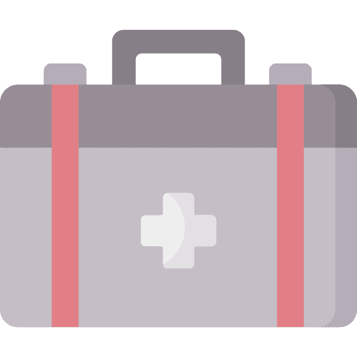 First aid kit healthcare and medical hospital health care icon