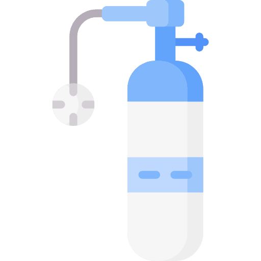 Oxygen nitro tank healthcare and medical icon