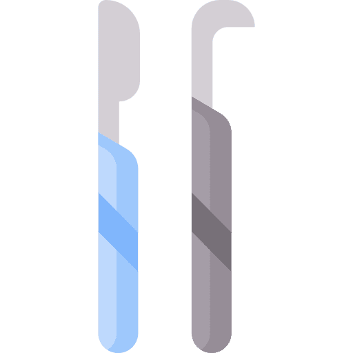 Scalpel healthcare and medical cutting knife surgery icon