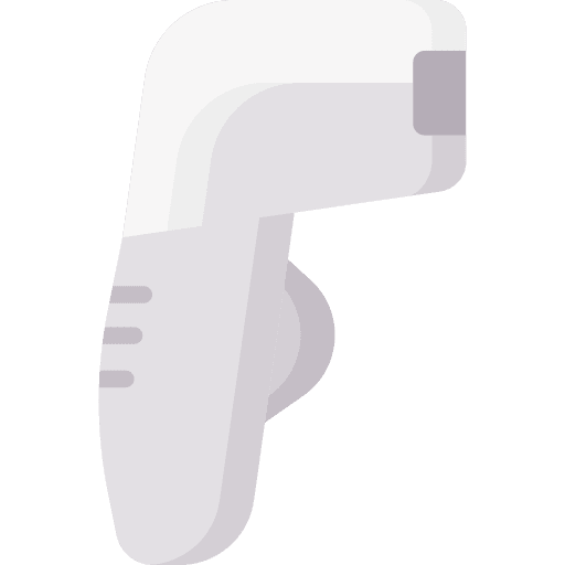 Thermometer healthcare and medical infrared thermometer icon