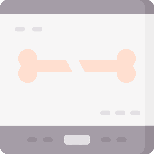 X ray healthcare and medical bones bone icon