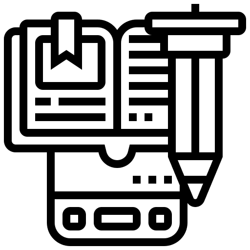 E learning e-book study online learning icon