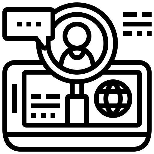 Hiring business and finance hiring outsourcing icon