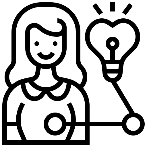 Insight business and finance client user icon