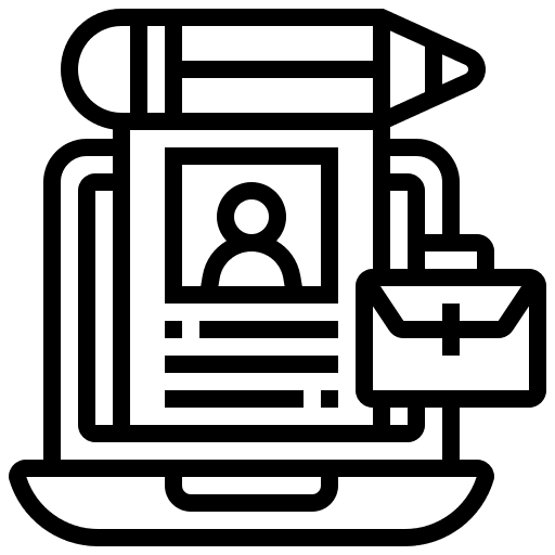 Online resume data online resume icon