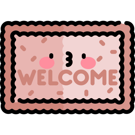 Doormat entrance people furniture and household icon