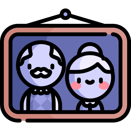 Grandparents grandmother family grandfather icon