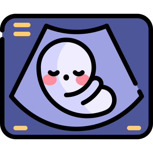 Ultrasound healthcare and medical people hospital icon
