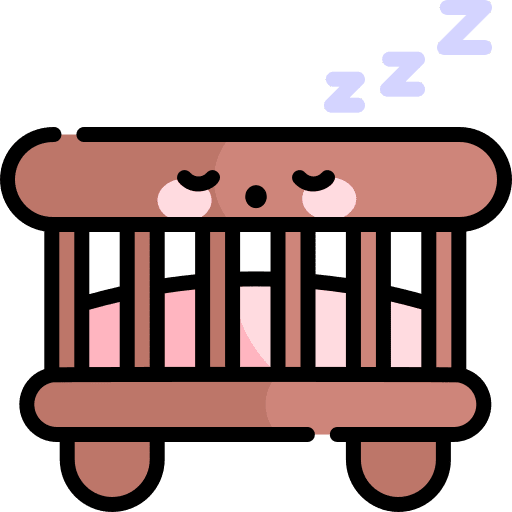 Cradle crib kid and baby baby crib icon