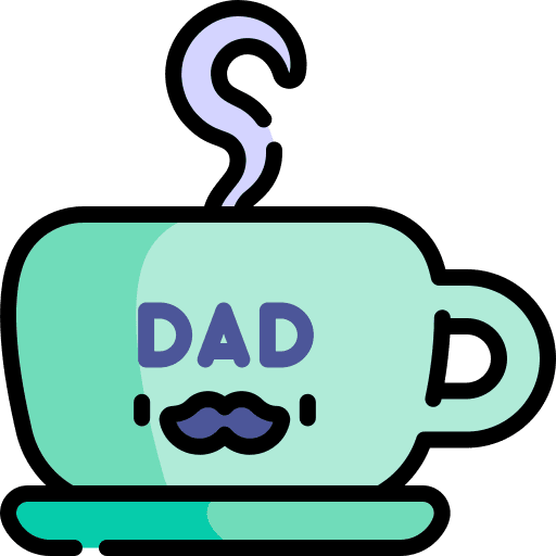 Dad mug hot drink coffee cup icon