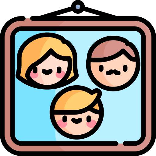 Family picture portrait image icon