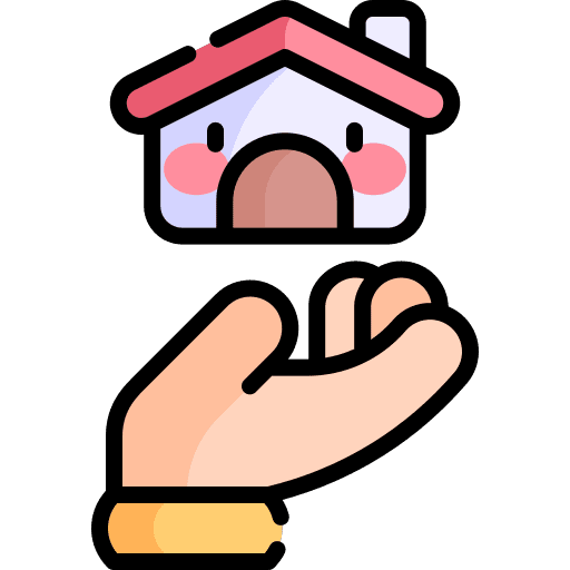 Family protect the family home protection icon