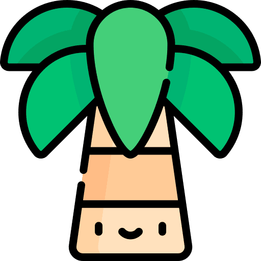 Palm tree botanical nature palm tree icon