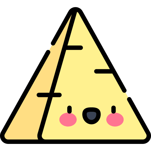 Pyramid landmark monument pyramid icon